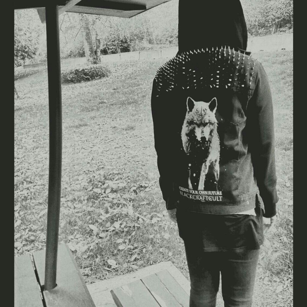 Studded and patched jackets